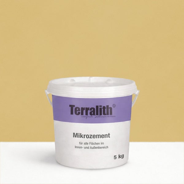 Terralith Mikro Zement für den Innen- und Außenbereich, 5 Kilogramm