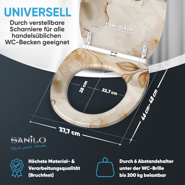 WC-Sitz mit Absenkautomatik & Top Fix Faylora