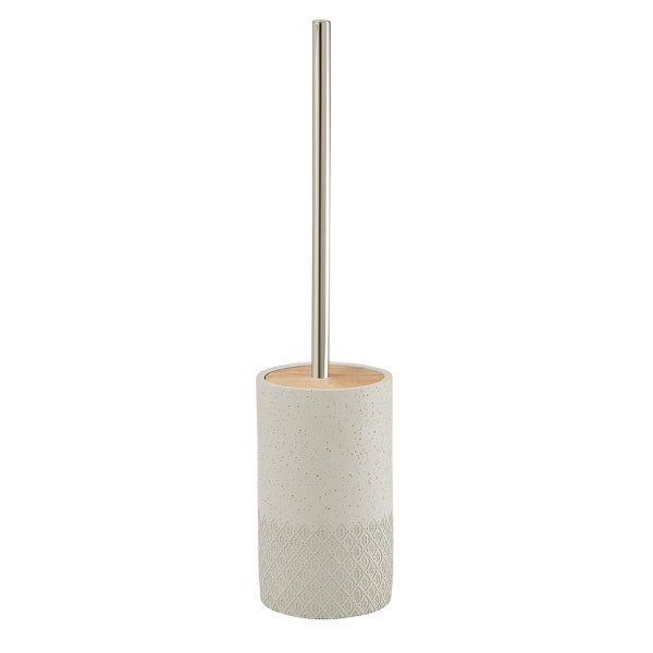Grauer Toilettenbürstenhalter aus Zement | Anemone