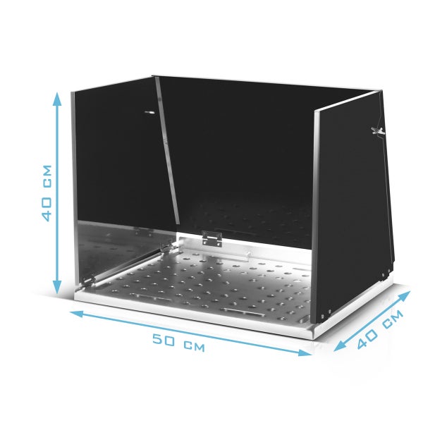 STAHLWERK Schweißtisch-Aufsatz SA-500 ST 500 x 400 mm mobile Schweißkabine