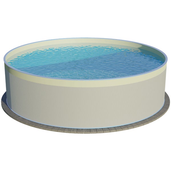 Rundes Aufstellbecken mit Wasser