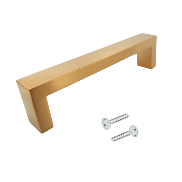 Möbelgriff aus Metall mit Schrauben