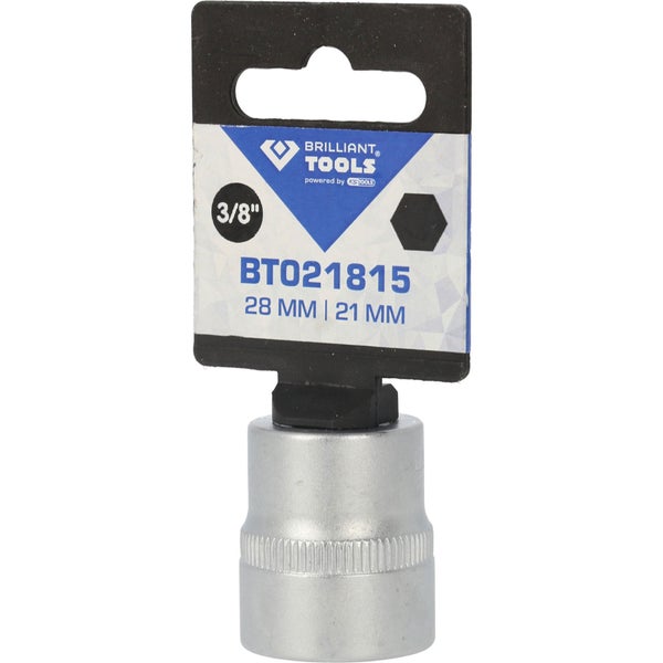 BRILLIANT TOOLS 3/8 Sechskant-Stecknuss 21 mm - BT021815