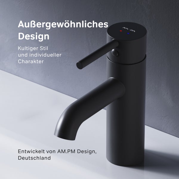 Moderne AM.PM Waschtischarmatur in schlichtem Design mit Einhebelmischer für das Badezimmer.