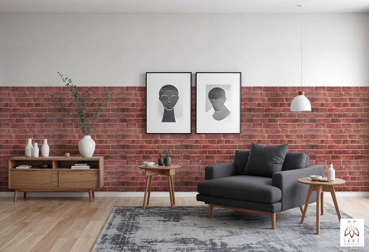 0,4m² 3D PVC Kunststoff Verkleidung Paneele Steinoptik Wandpaneele Wandverkleidung Decke Deckenpaneele Fliesen Imitat 90x48cm (CPVC06)