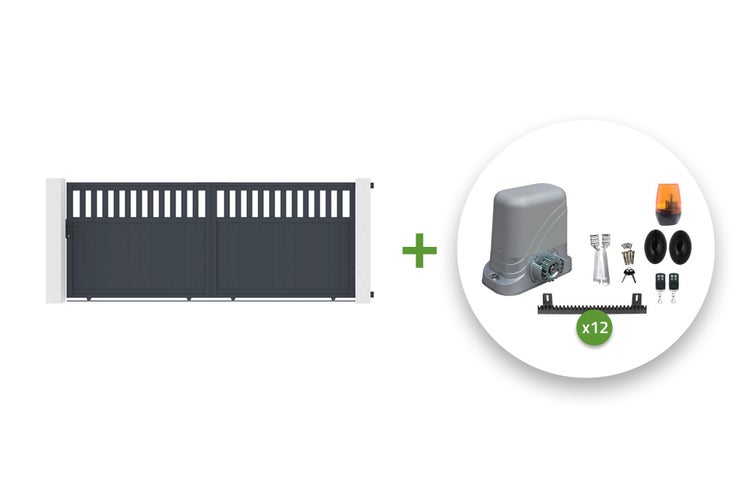 Schiebetor mit Torantrieb-Set