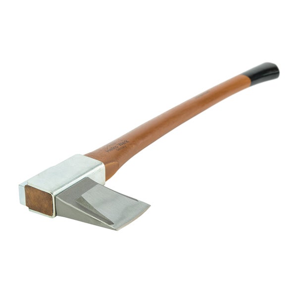 Helko Werk Spalthammer mit Eschenholzstiel und Stahlkopf zum Spalten von Holz.