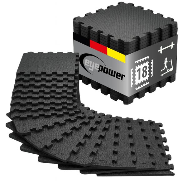 Eyepower Puzzlematte, 18-teiliges Set für Fitness und Sport