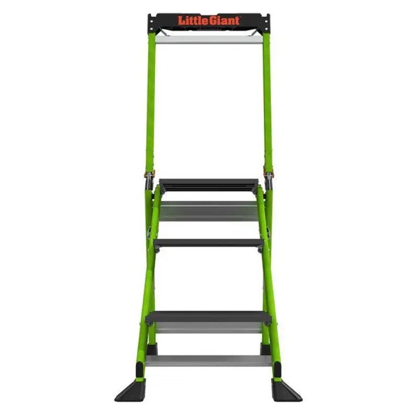 Little Giant Trittleiter mit hoher Sicherheitsstange und rutschfesten Stufen