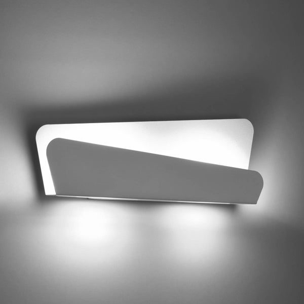 Euluna Wandleuchte, Wandlampe Innen Seraphine (Modern) in Weiß aus Metall (2 flammig G9) - Wandstrahler Wandbeleuchtung Schlafzimmer / Wohnzimmer Wohnzimmerleuchte