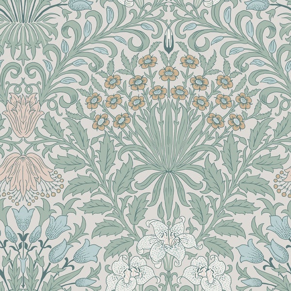 Blumentapete mit floralem Muster