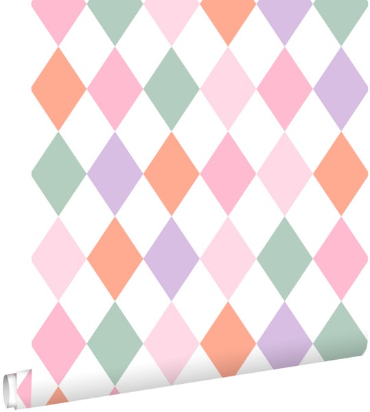 Tapetenrolle mit Rautenmuster