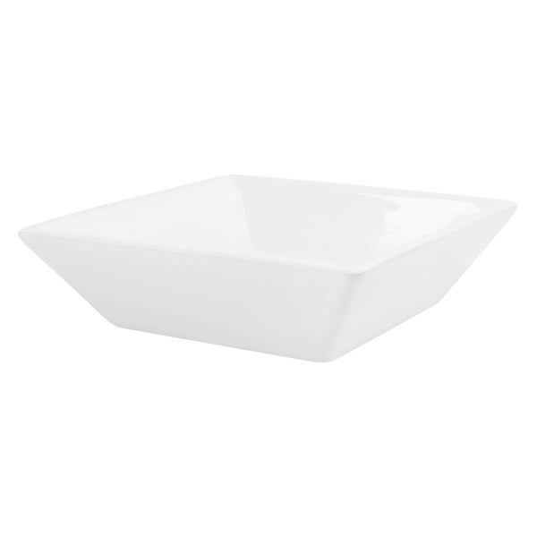 ML-Design Waschbecken aus Keramik in Weiß glänzend 41x41x12 cm Quadratisch, Moderne Aufsatzwaschbecken, Design Waschtisch Aufsatz-Waschschale Waschplatz Handwaschbecken, für das Badezimmer / Gäste-WC