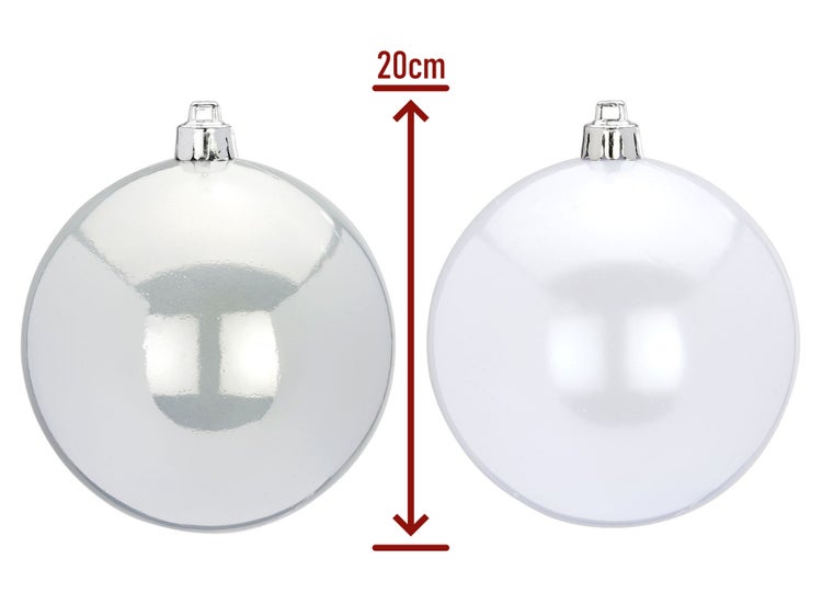 Geschmückter künstlicher weihnachtsbaum mit 215 Stk Kugeln POLAR BLUE 400 cm mit Metallständer