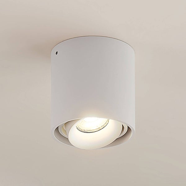 Arcchio Deckenlampe Walza (Modern) in Weiß aus Aluminium (1 flammig, GU10) - Deckenleuchte Lampe Flurleuchte