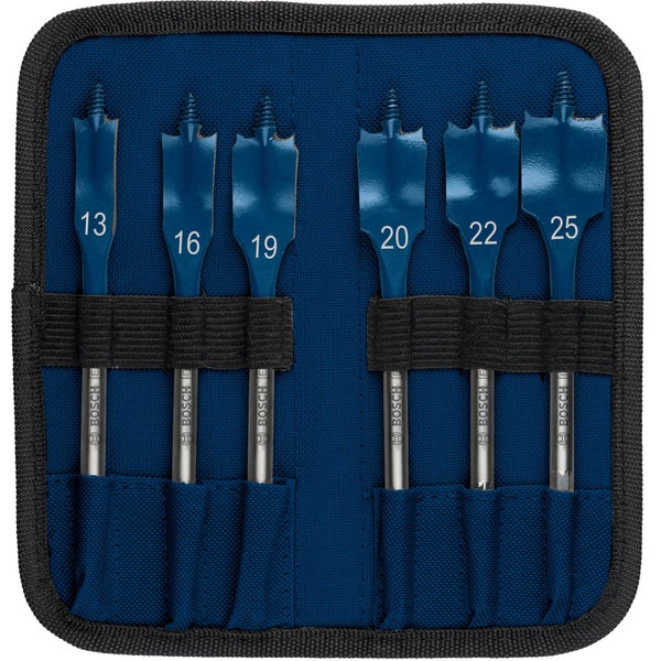 Bosch Expert SelfCut Speed Flachfräsbohrer-Set 13/16/19/20/22/25 mm 6tlg. - 2608900333