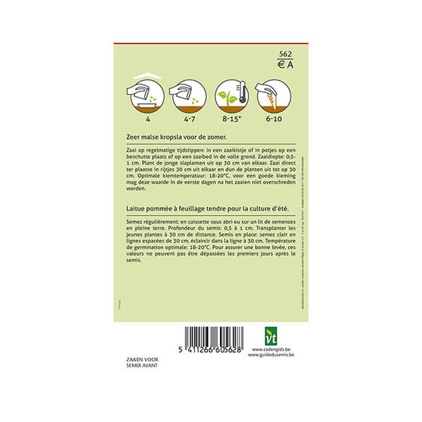 Samenpackung für Pflücksalat