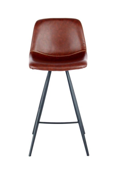 Barstuhl Samantha 300 2er-Set Dunkelbraun / Schwarz