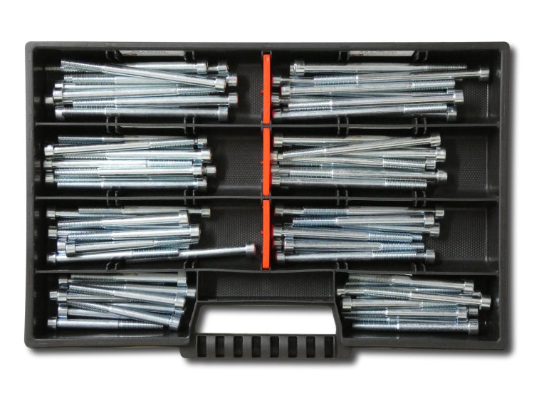 80 tlg Zylinderschrauben Sortiment M6 // 65mm-100mm Schrauben Set Schraubenbox DIN 912/ISO4762 Bolzen Vollgewindeschrauben Maschinenschrauben Gewindeschrauben Zylinderkopfschrauben