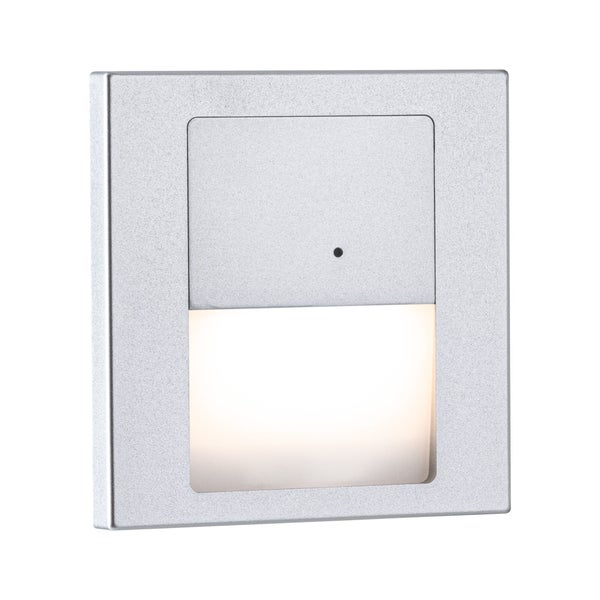 LED Wandeinbauleuchte Tsaro eckig 80x36mm 1W 80lm 230V 2700K Chrom matt