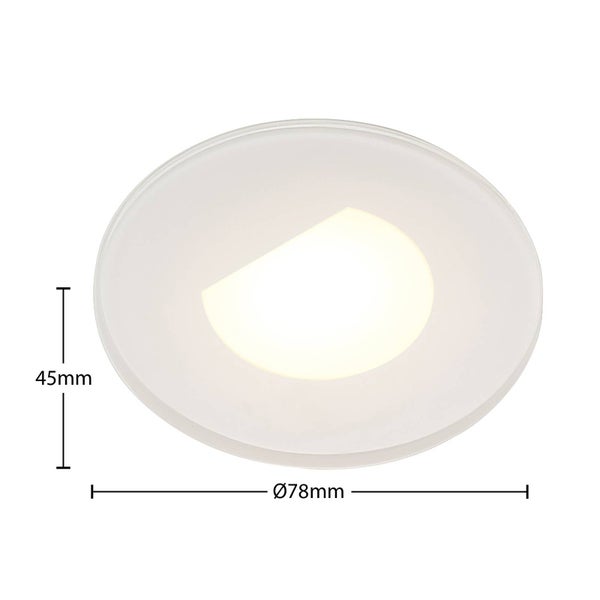 Arcchio LED Wandeinbaustrahler Vexi (Modern) in Weiß aus Aluminium (1 flammig, ) Wohnzimmerleuchte