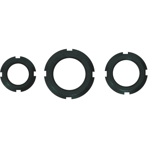 Drei Sicherungsmuttern