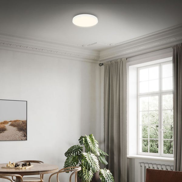 LED Deckenlampe Aufbauleuchte Werkstattlicht 4000K 16W Ø28cm weiß Briloner