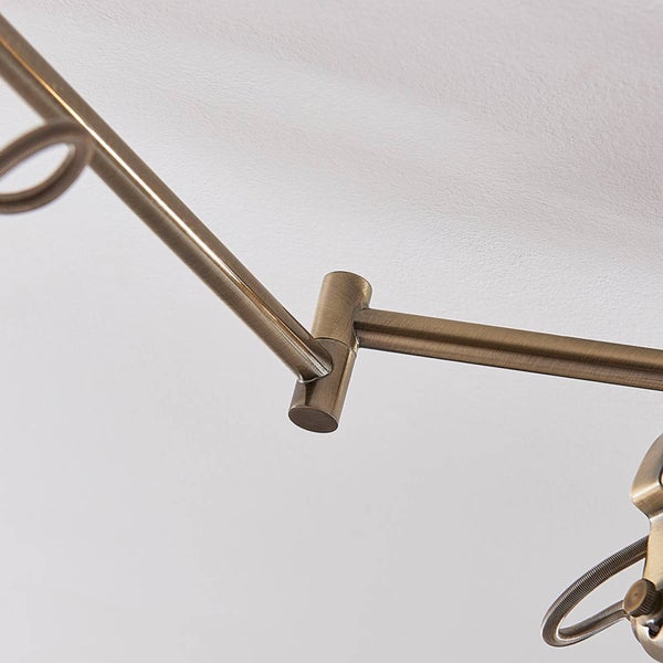 Lindby Deckenlampe Perseas (Retro, Vintage Antik) in Bronze aus Metall (6 flammig GU10) - Deckenleuchte Lampe Wohnzimmerleuchte