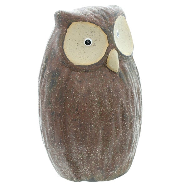 Dekorative Eulenfigur aus Keramik für den Innenbereich