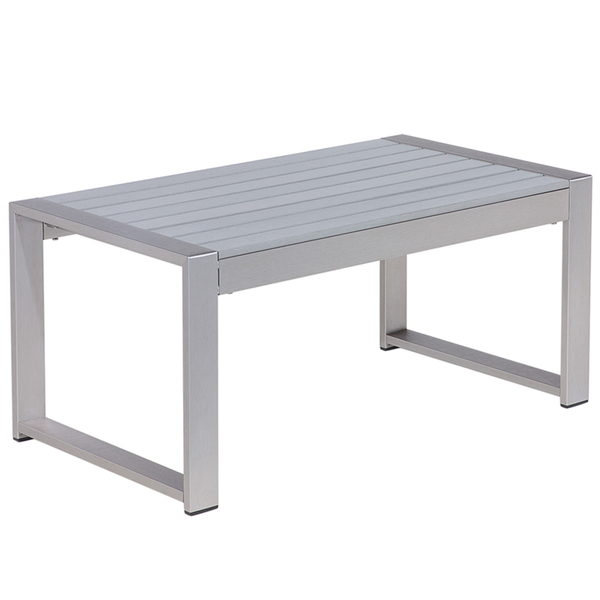Outdoor Couchtisch SALERNO Metall Hellgrau