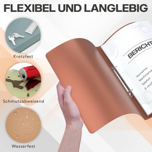 ACROPAQ - 12 x Ringbuch A4 - Mit 2 Ringen, Mit Rückenetiketten, Rückenbreite 2,5 cm, Wasser, Natur Farbkollektion - Ringhefter, Ringordner, Ordner A4 Schmal, Ringmappe A4, Schulordner