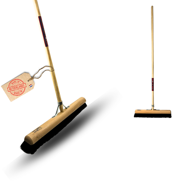 Holzbodenbesen mit Stiel und Anhänger Made in Netherlands