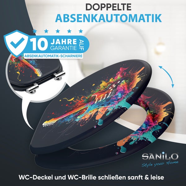 WC-Sitz mit Absenkautomatik Guitar