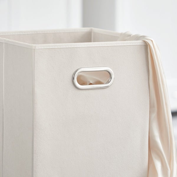 Textil Wäschesammler mit Tragegriffen