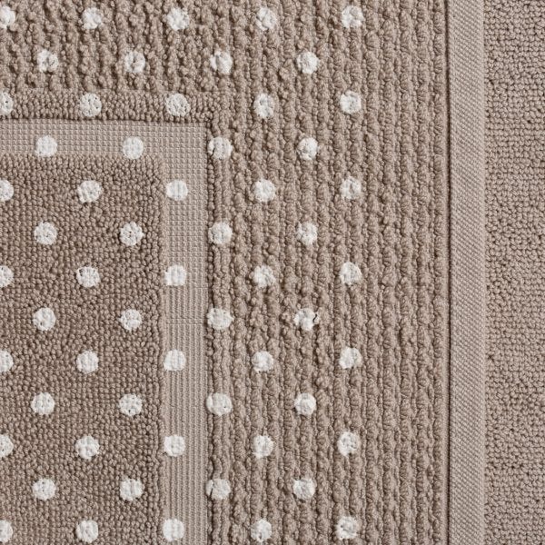 Rutschfeste Badematte aus 100% Baumwolle, 90x60 cm | Teddy