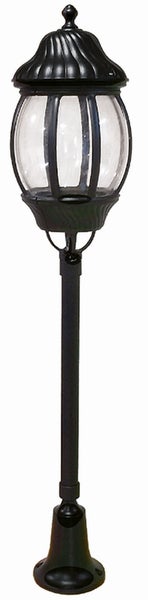 Gartenleuchte mit klarem Lampenschirm