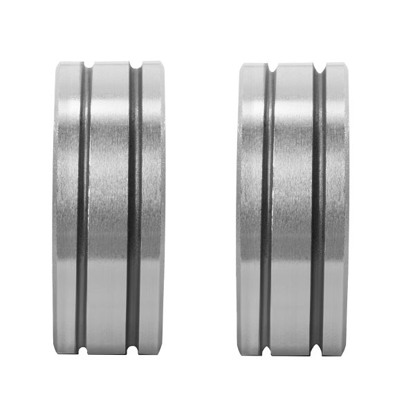 STAHLWERK Drahtführungsrolle 2er Set 0,6 / 0,8 mm 1,0 / 1,2 mm U & V Profil