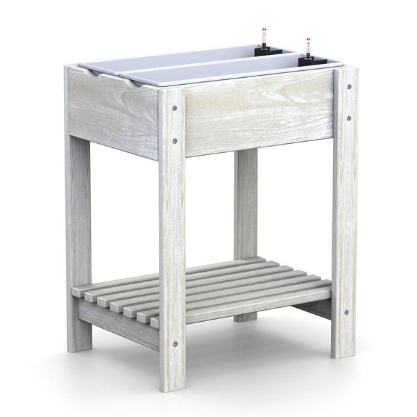 Hochbeet mit Ablagefläche aus Holz