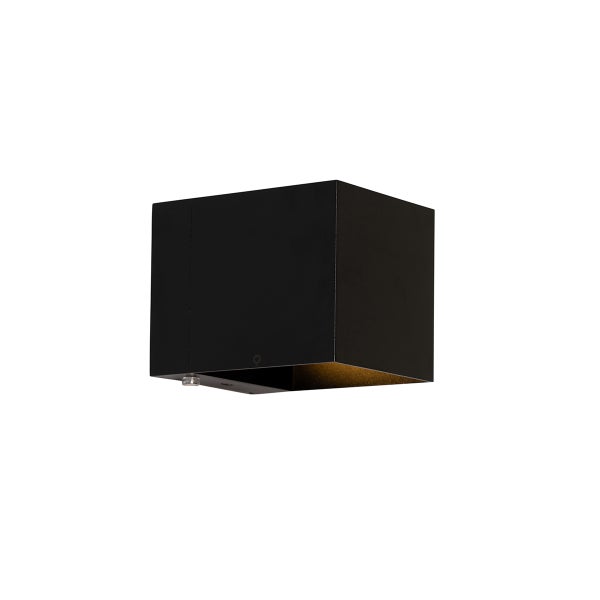 Set mit 2 Wandleuchten Schwarz mit Dimmer Wiederaufladbar - Joris