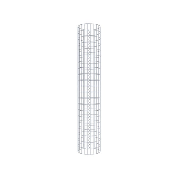 Gabionensäule Durchmesser 37 cm, MW 5 x 10 cm rund - Höhe: 2,10 m