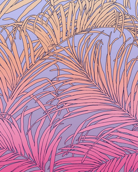 Illustration von Palmenblättern