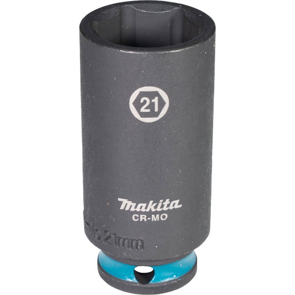 Makita E-16380 Steckschlüssel 3/8 SW21 Impact Black lang
