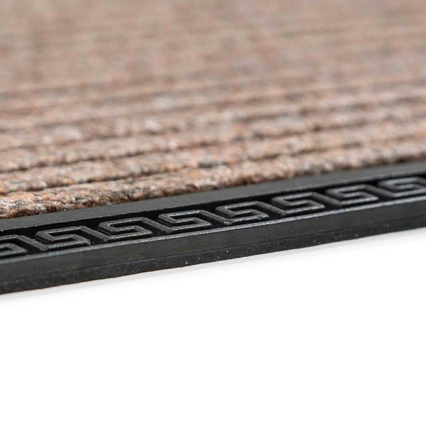 Detailaufnahme einer Fußmatte mit Muster