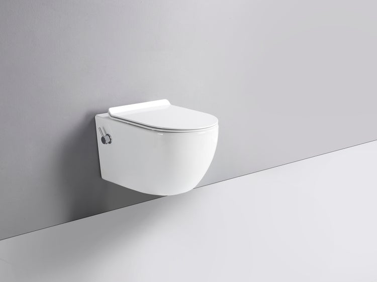 Wandhängendes WC mit Spülrand