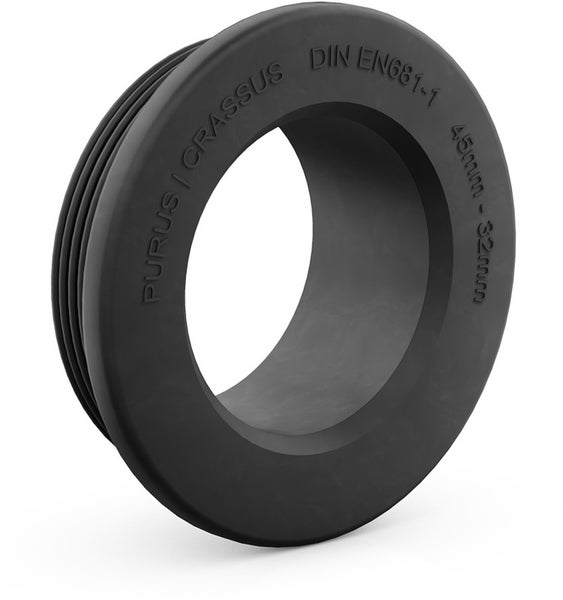 CRASSUS Gummiadapter Druckdichte 0,5 bar 45/32 mm Spannweite, CRA10003
