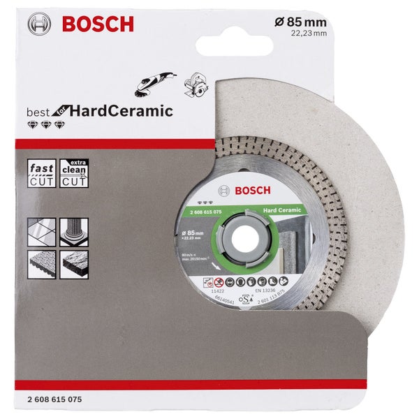 Bosch Hard Ceramic Trennscheibe mit 85 Millimeter Durchmesser in Verpackung