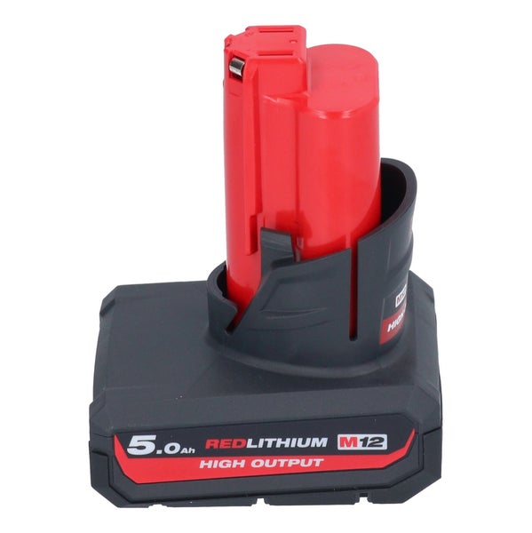 Milwaukee M12 Redlithium High Output Akku mit 5,0 Amperestunden.