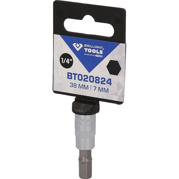 Brilliant Tools Steckschlüsseleinsatz 1/4 Zoll, 7 Millimeter