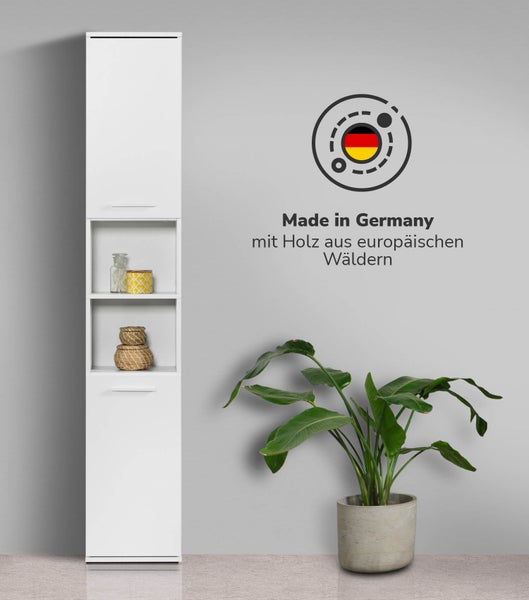 Paket mit Symbolen für klimaneutralen Versand, kurze Lieferzeit, Schutz vor Feuchtigkeit und einfacher Montage