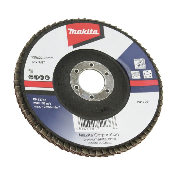 Makita Fächerschleifscheibe 125 mm A80 - D-63498